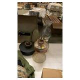 Vintage oil lamps & oil base