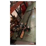 Lot of fishing poles