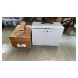 FILE BOX WITH KEY, SHOE SHINE BOX WITH