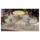 THREE CAKE STANDS