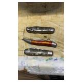 3 Vintage Hammer Brand Knives