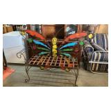 METAL BUTTERFLY BENCH, 4 FT
