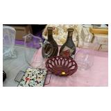 VASES, DECANTERS, ETC