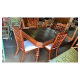 DINING TABLE AND FOUR CHAIRS