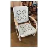 VINTAGE METAL BLUE ROCKER