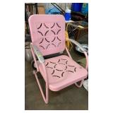 VINTAGE METAL PINK ROCKER