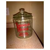ROBINSON CRUSOE GLASS COUNTER JAR