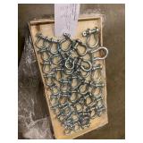 PALLET OF 38 PCS RIGGING HARDWARE / CLEVICES