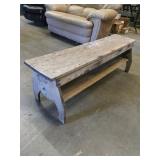 Wooden bench