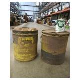Old gas cans & oil can