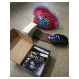 Bicycle helmet, glasses case, Mini Nintendo, Blue