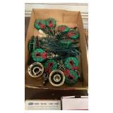 Christmas light , covers & candle holders