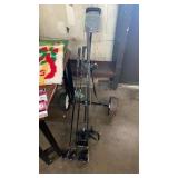 Golf clubs & bag cart
