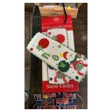 FITZ AND FLOYD SNOW CIRCLES TRAY