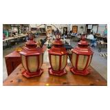 THREE BIRD FEEDERS