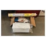 BOX OF VARIOUS HOME REPAIR ITEMS, ETC