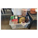TOTE OF CHRISTMAS DECOR