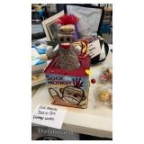 SOCK MONKEY JACK IN THE BOX