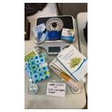LOT OF WEIGHT WATCHERS ITEMS, SCALES