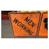 MEN WORKING METAL ROAD SIDE, 3x3