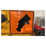 TRUCK METAL ROAD SIGN, 3x3