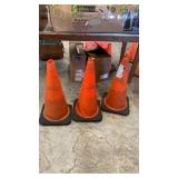 3 Traffic cones