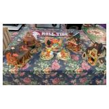Village & candle holders