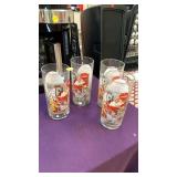4 Coca Cola glasses