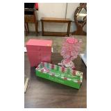 Small lamp, ice scoop & jewelry box