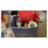TOTE OF CHRISTMAS ITEMS
