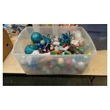 TOTE OF CHRISTMAS ORNAMENTS