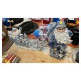TWO DECORATIVE SANTA FIGURES