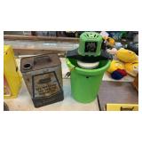 ICE CREAM FREEZER AND SEARS OIL CAN