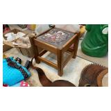 SMALL VINTAGE SANTA STOOL