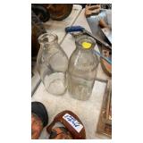 NASHVILLE AND SHELBYVILLE MILK BOTTLES