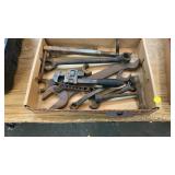 BOX OF VINTAGE WRENCHES