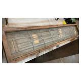 ANTIQUE LED GLASS WINDOW, 15x75"