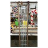 ANTIQUE LED GLASS WINDOW, 14.5x74.5"
