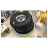 TWO DOLLY WHEELS AND TIRES