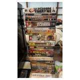 LOT OF WESTERN DVDS, JOHN WAYNE, ETC