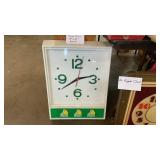 VINTAGE TEEM CLOCK, 19x25"