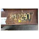 1949 TENNESSEE LICENSE PLATE