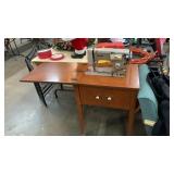 Nelco sewing machine & cabinet