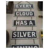 Every Cloud Has A Silver Lining Hanging Decor