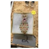 Peacock necklace