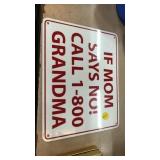 Metal sign