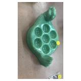 Jadite chicken egg holder