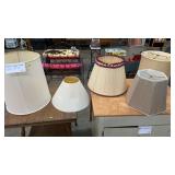 LOT OF FIVE LAMP SHADES