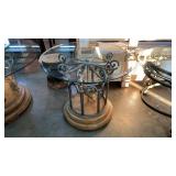 GLASS TOP CAROUSEL TABLE