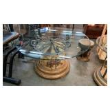 GLASS TOP CAROUSEL TABLE